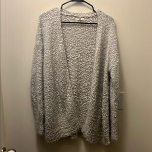 Maurice’s gray with silver accents cardigan Size Large